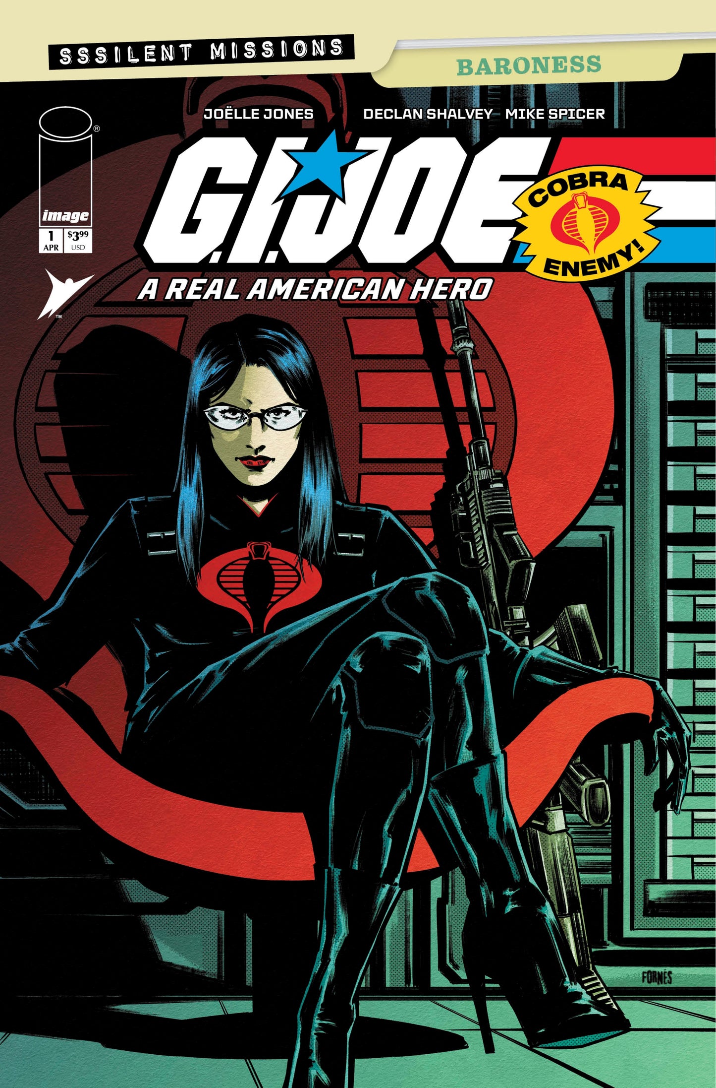 GI JOE A REAL AMERICAN HERO SSSILENT MISSIONS BARONESS #1 (ONE SHOT)