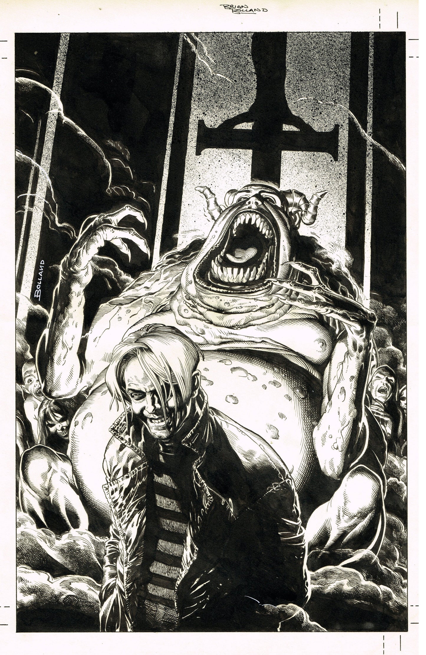 KILROY IS HERE (ONE SHOT) CVR C INC 1:10 BRIAN BOLLAND B&W VAR