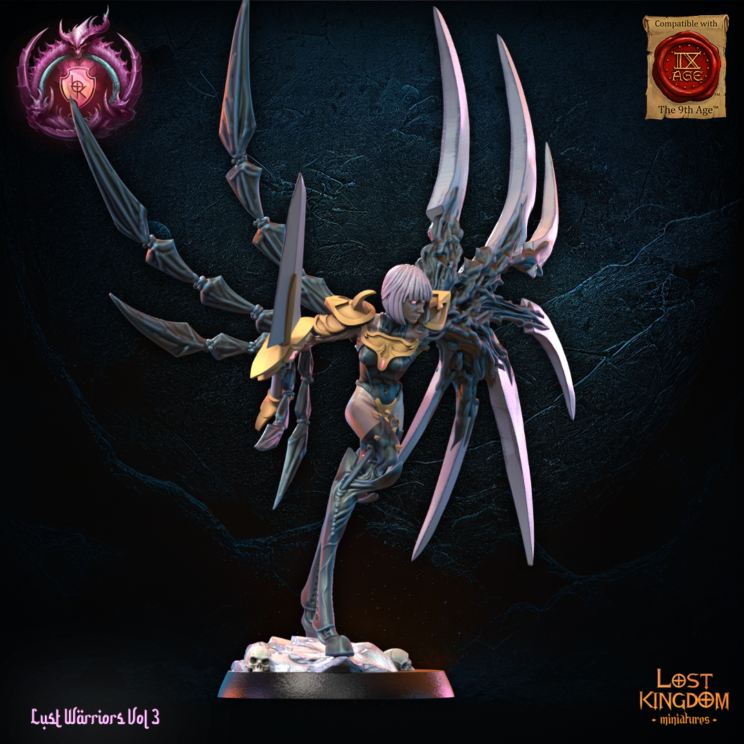 3D Printed Claire, the Claymore by Lost Kingdom Miniatures