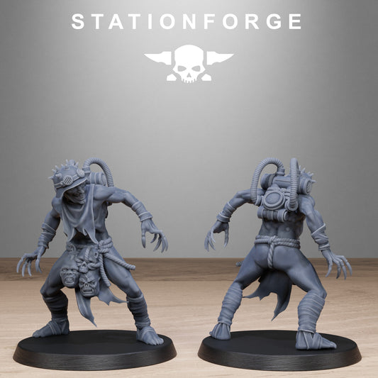 3D Printed Corrupted Guard Butchers by StationForge Miniatures