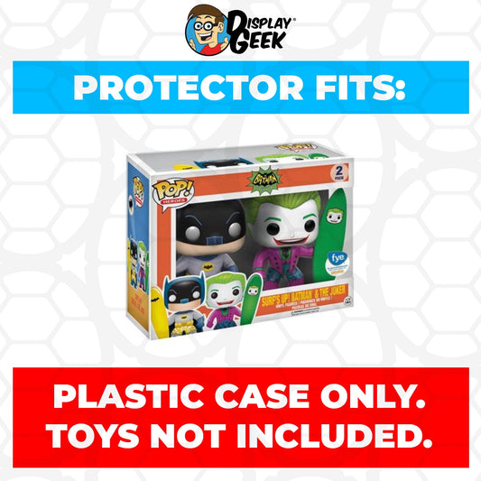 Pop Protector for 2 Pack Surf's Up Batman & the Joker 1966 Funko Pop