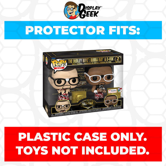 Pop Protector for 2 Pack The Dudley Boyz Bubba Ray & D-Von Funko Pop