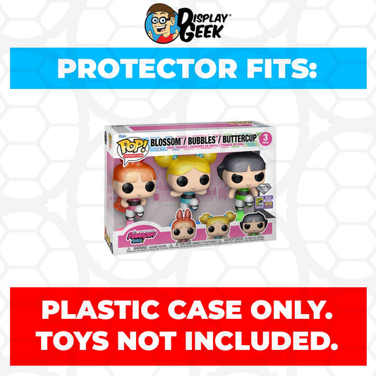 Pop Protector for 3 Pack Powerpuff Girls Diamond SDCC Funko Pop
