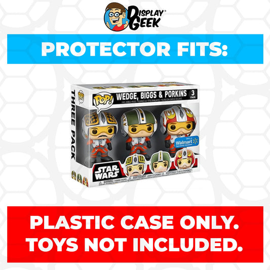 Pop Protector for 3 Pack Wedge, Biggs & Porkins Funko Pop