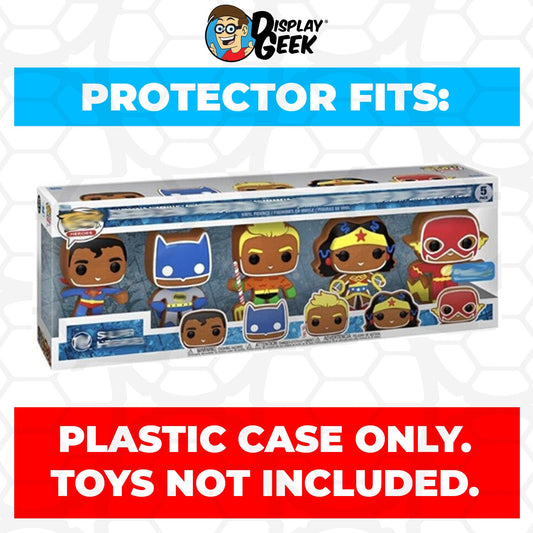 Pop Protector for 5 Pack DC Gingerbread Funko Pop
