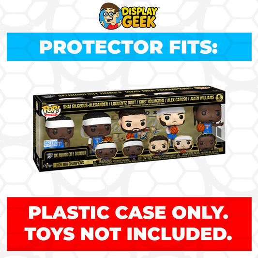 Pop Protector for 5 Pack Oklahoma City Thunder 2025 NBA Champions Funko Pop
