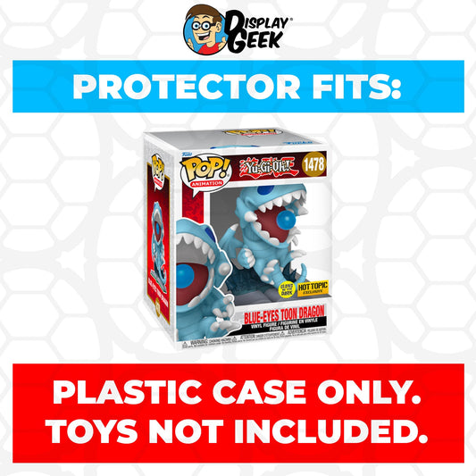 Pop Protector for 6 inch Blue-Eyes Toon Dragon Glow #1478 Super Size Funko Pop