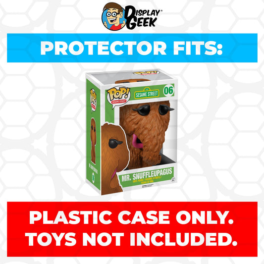 Pop Protector for 6 inch Mr. Snuffleupagus #05 Super Funko Pop