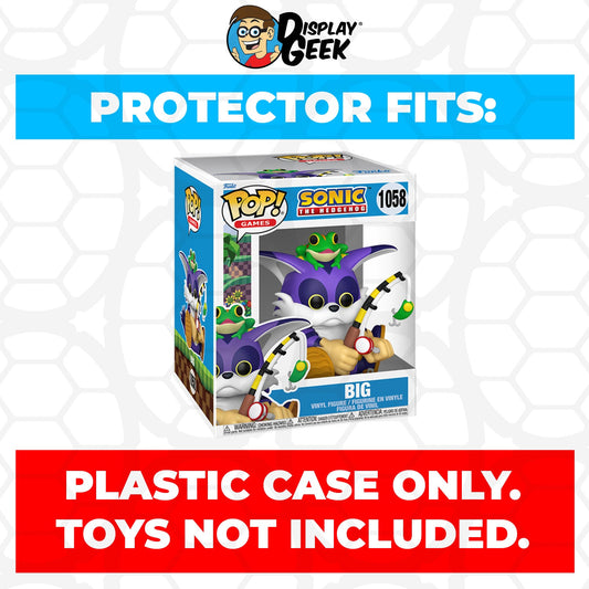 Pop Protector for 6 inch Big the Cat with Froggy #1058 Super Size Funko Pop