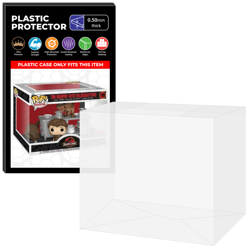 Pop Protector for Tim Murphy with Velociraptors #1199 Funko Pop Moment