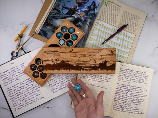 Fantasy | Engraved Dual Hex Dice Vault