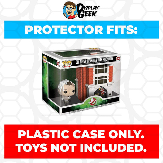 Pop Protector for Dr. Peter Venkman with Firehouse #03 Funko Pop Town