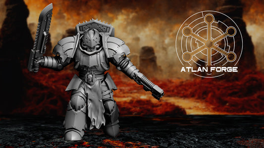 3d Printed Vampire Hunters x5 by Atlan Forge Miniatures