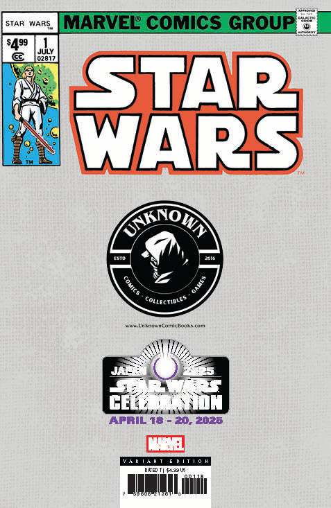 Star Wars #1 Facsimile Unknown Comics David Nakayama Star Wars Celebration 2025 Exclusive Virgin Var (04/09/2025)