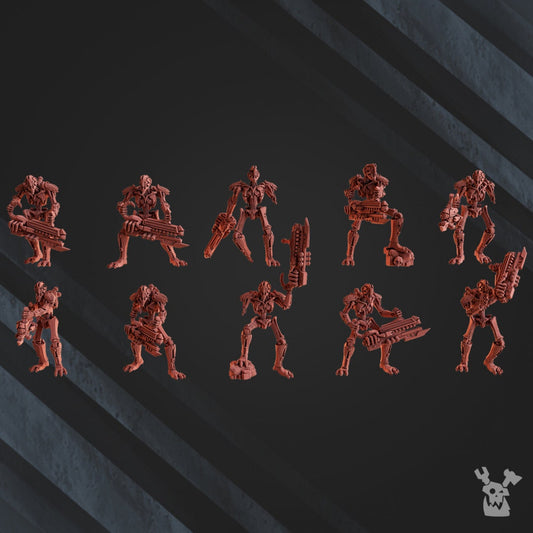 3d Printed Robot Legions Infantry x10 by DakkaDakka
