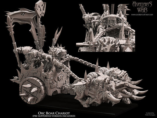 3D Printed Orc War Chariot by Avatars of War