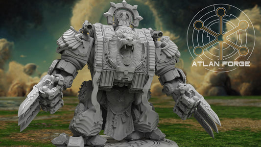 3d Printed Angelic Dread Walker by Atlan Forge Miniatures