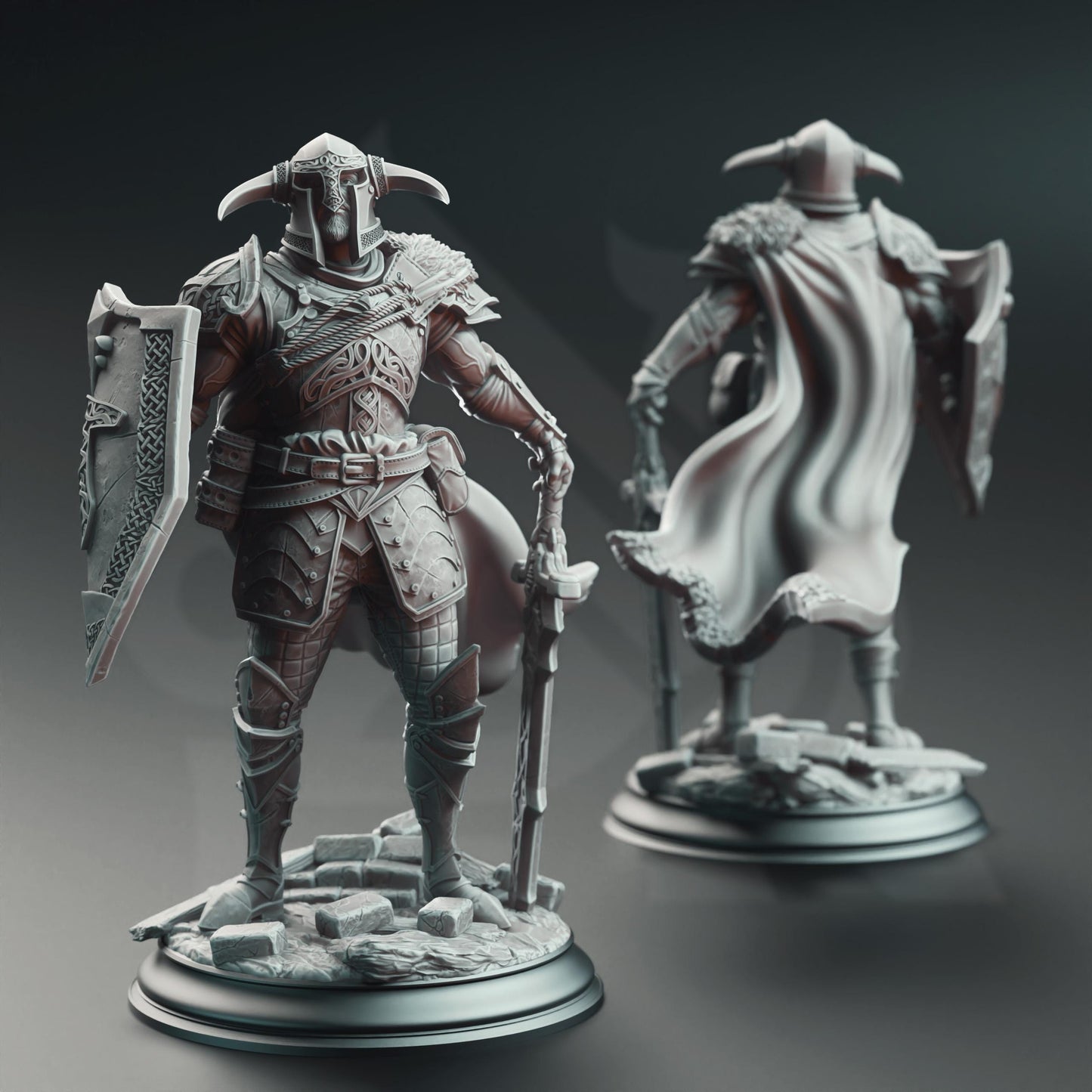 3D Printed Nordic Paladin of Nature's Wrath by DM Stash