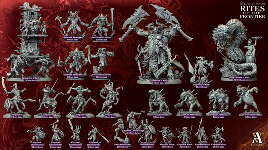 3D Printed Gore Serpent of Koth by Archvillain Games