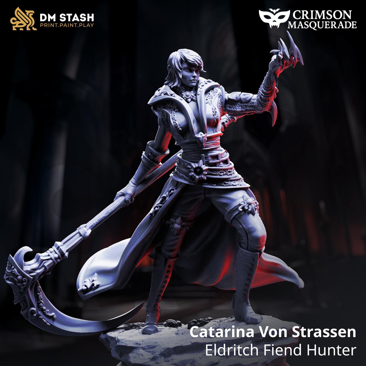 3D Printed Eldritch Fiend Hunter - Catarina Von Strassen by DM Stash