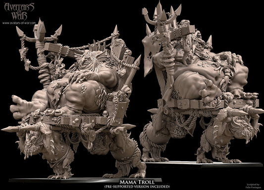 3D printed Momma Troll by Avatars of War