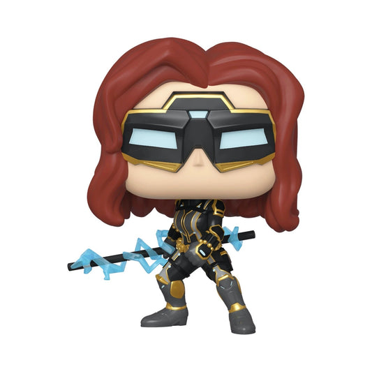 Black Widow #630 Funko Pop! Vinyl - Marvel Avengers (Stark Tech Suit) with Protector Case Bundle