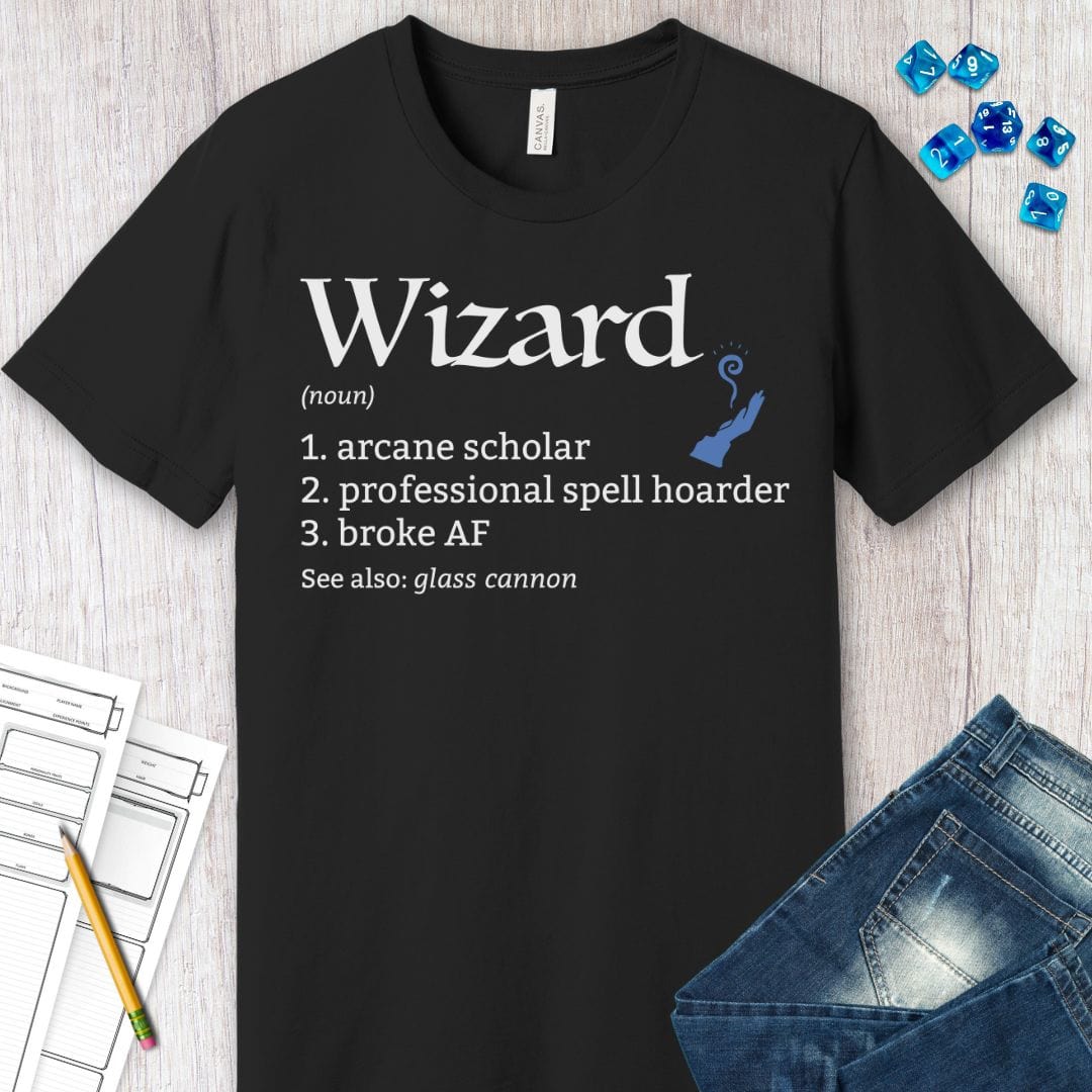 Wizard Class Definition D&D T-Shirt