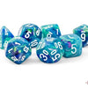 White Festive Mega-Hedral Waterlily 7-Die set by THE MIGHTY HOBBY SHOP, featuring detailed waterlily designs for crafting and decorating.