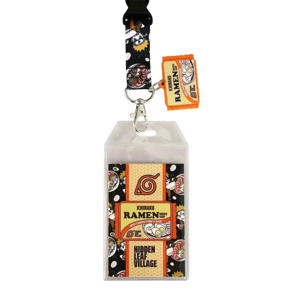 Naruto Hidden Leaf Village lanyard featuring Naruto Uzumaki character design and Hidden Leaf Village symbols.