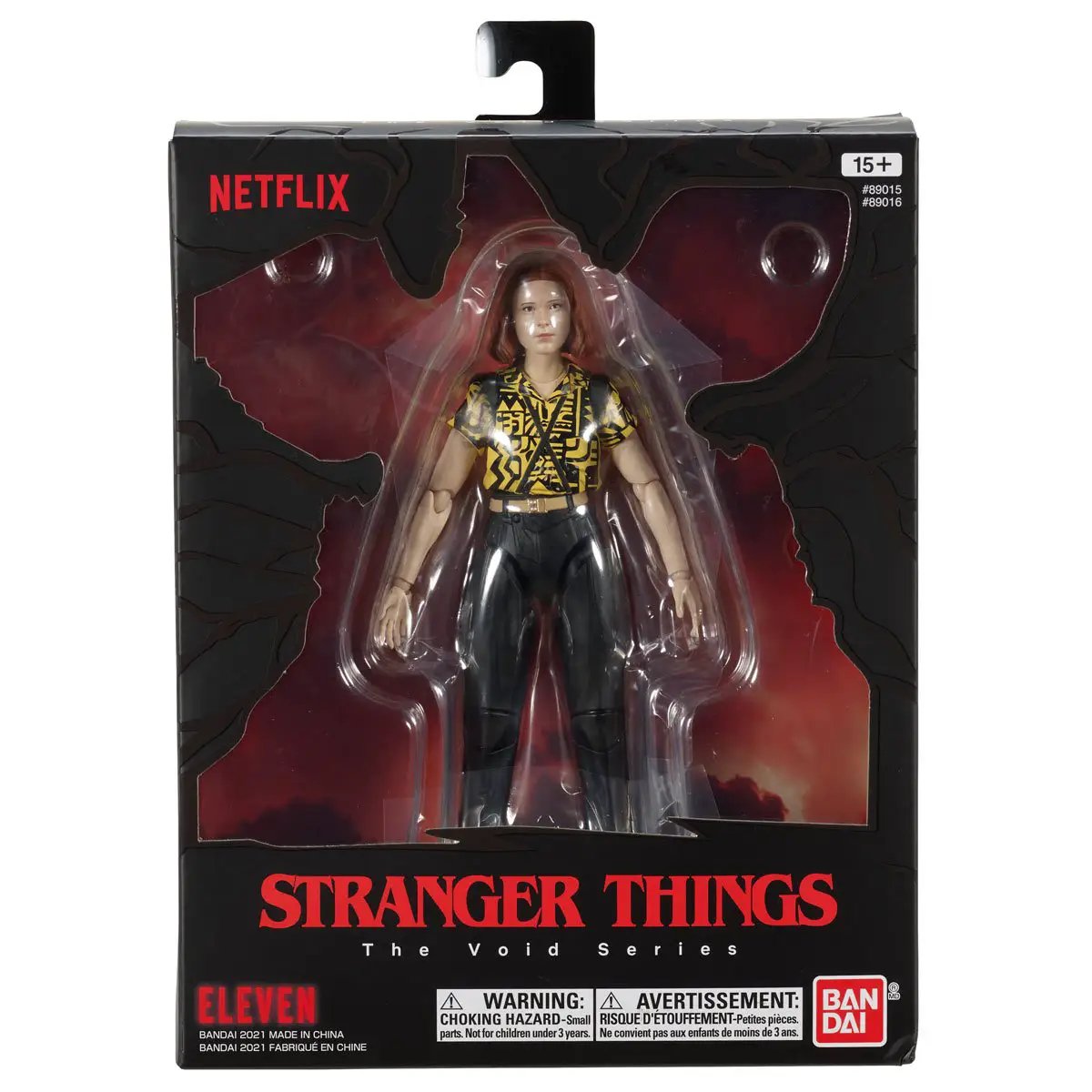 Six-inch Stranger Things Eleven action figure in yellow costume from Hawkins Collection, by THE MIGHTY HOBBY SHOP.