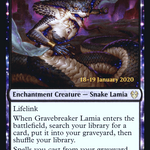 Gravebreaker Lamia (PRE-98S) - Theros Beyond Death Promos: (enchantment) Foil