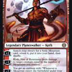 Koth, Fire of Resistance (PRE-138) - Phyrexia: All Will Be One Promos Foil