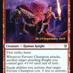 Fervent Champion (PRE-124S) - Throne of Eldraine Promos Foil