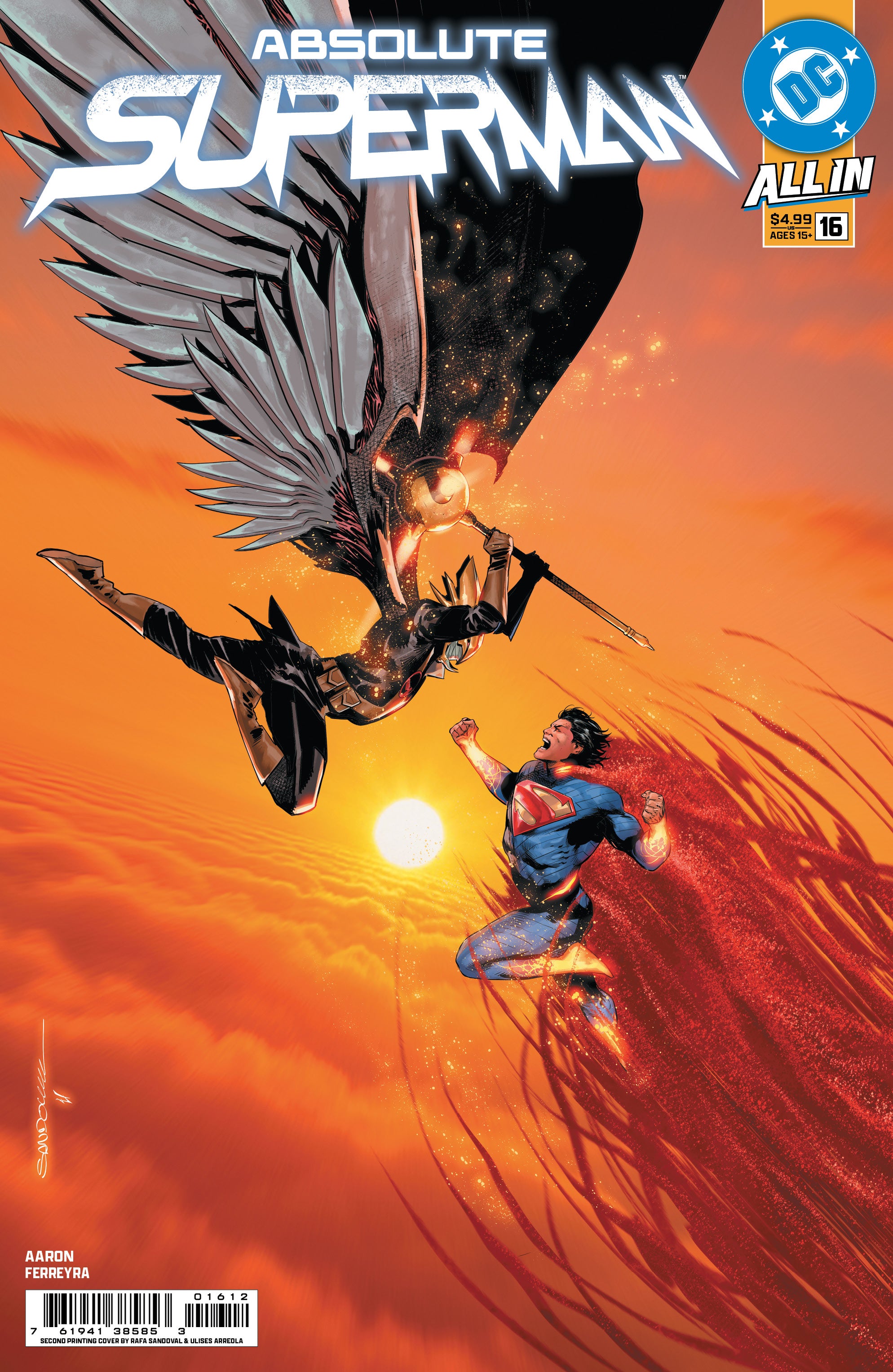 ABSOLUTE SUPERMAN #16 Second Printing