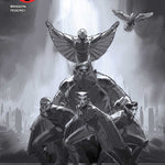 THUNDERCATS X SILVERHAWKS THUNDERHAWKS #1 CVR J INC 1:15 MARCO FAILLA B&W VAR