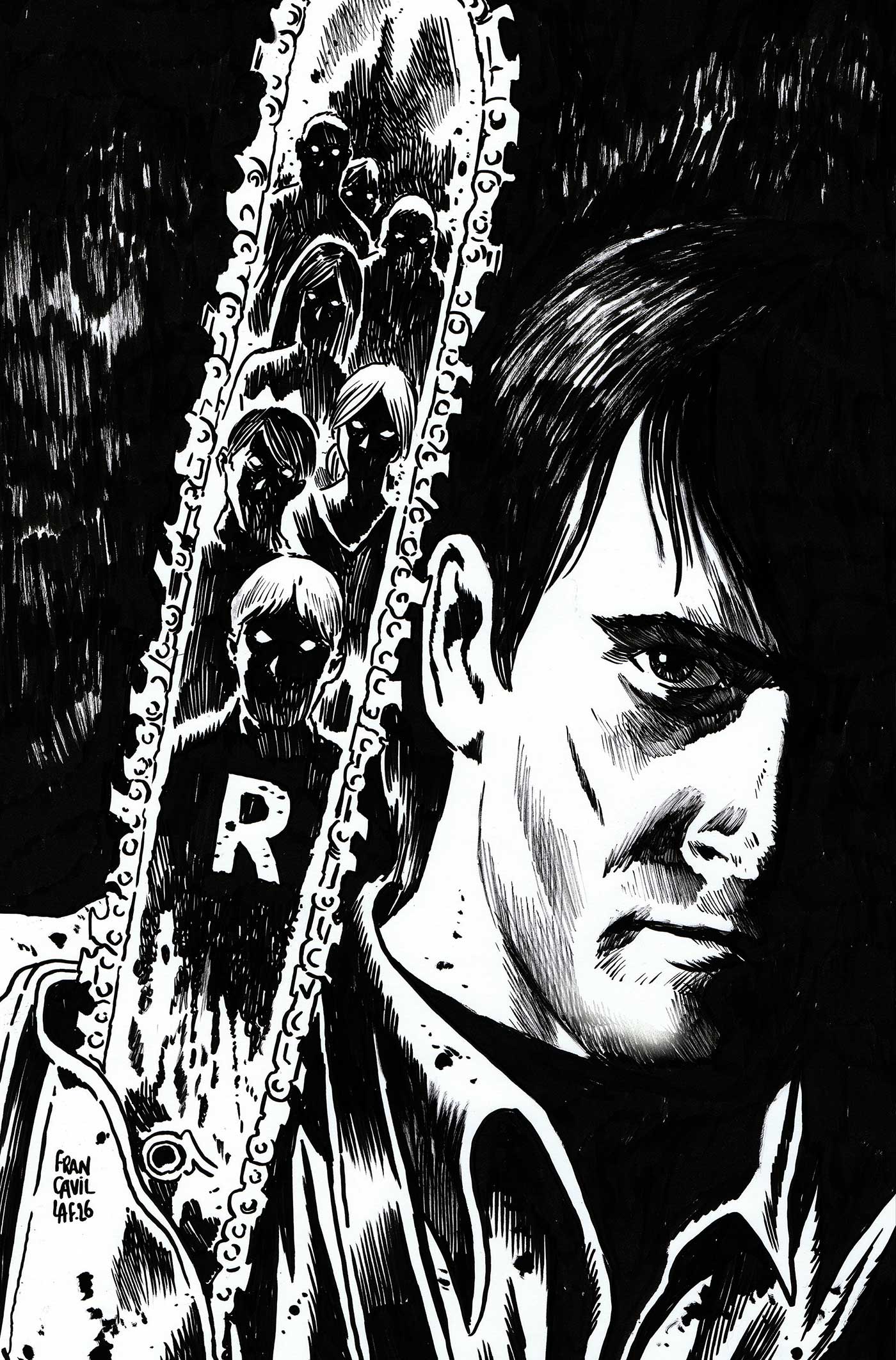 ARCHIE X ARMY OF DARKNESS #3 CVR O INC 1:7 FRANCESCO FRANCAVILLA LINE ART VIRGIN VAR