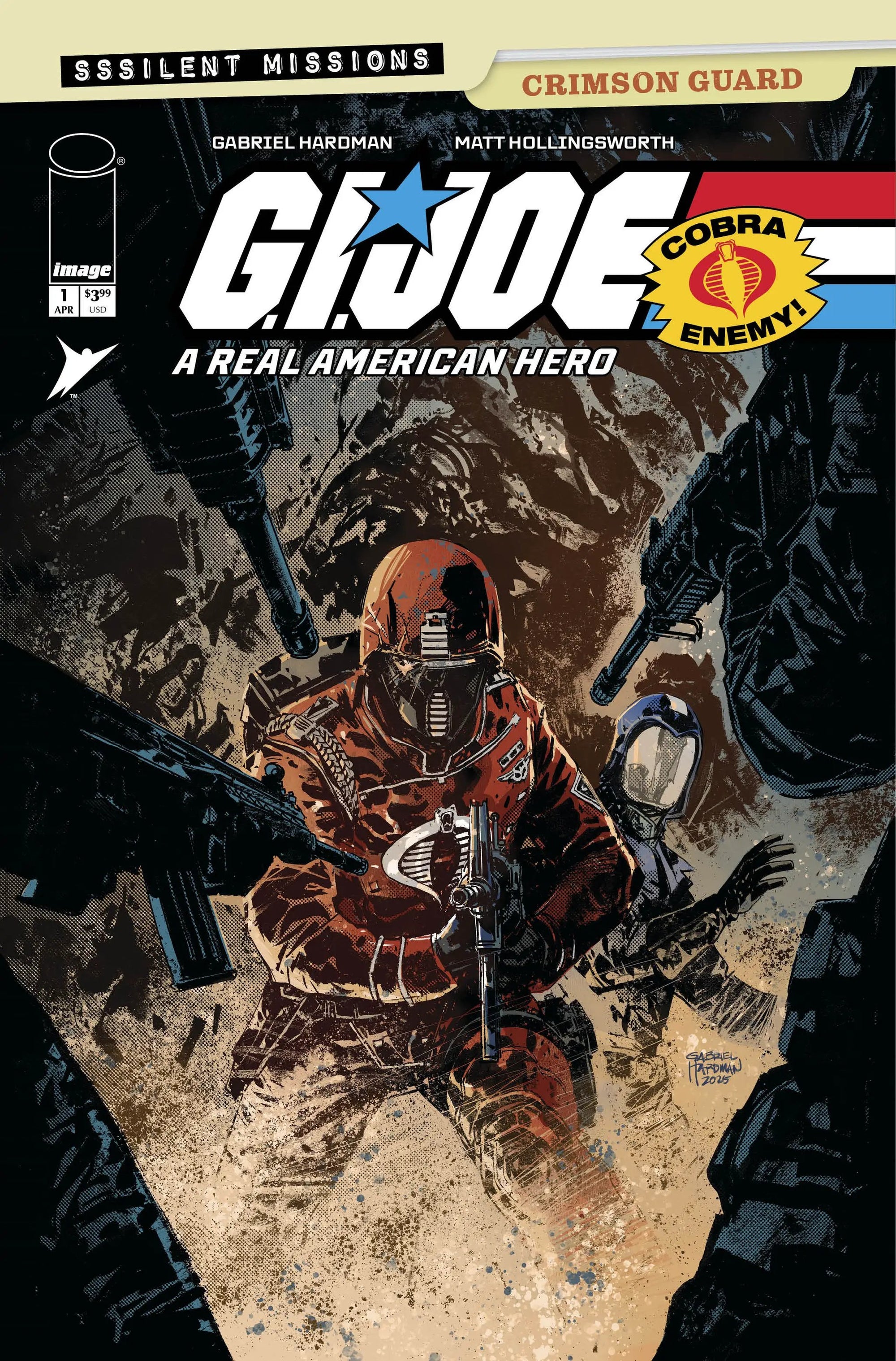 GI JOE A REAL AMERICAN HERO SSSILENT MISSIONS CRIMSON GUARD #1 (ONE SHOT) by Lunar Distribution
