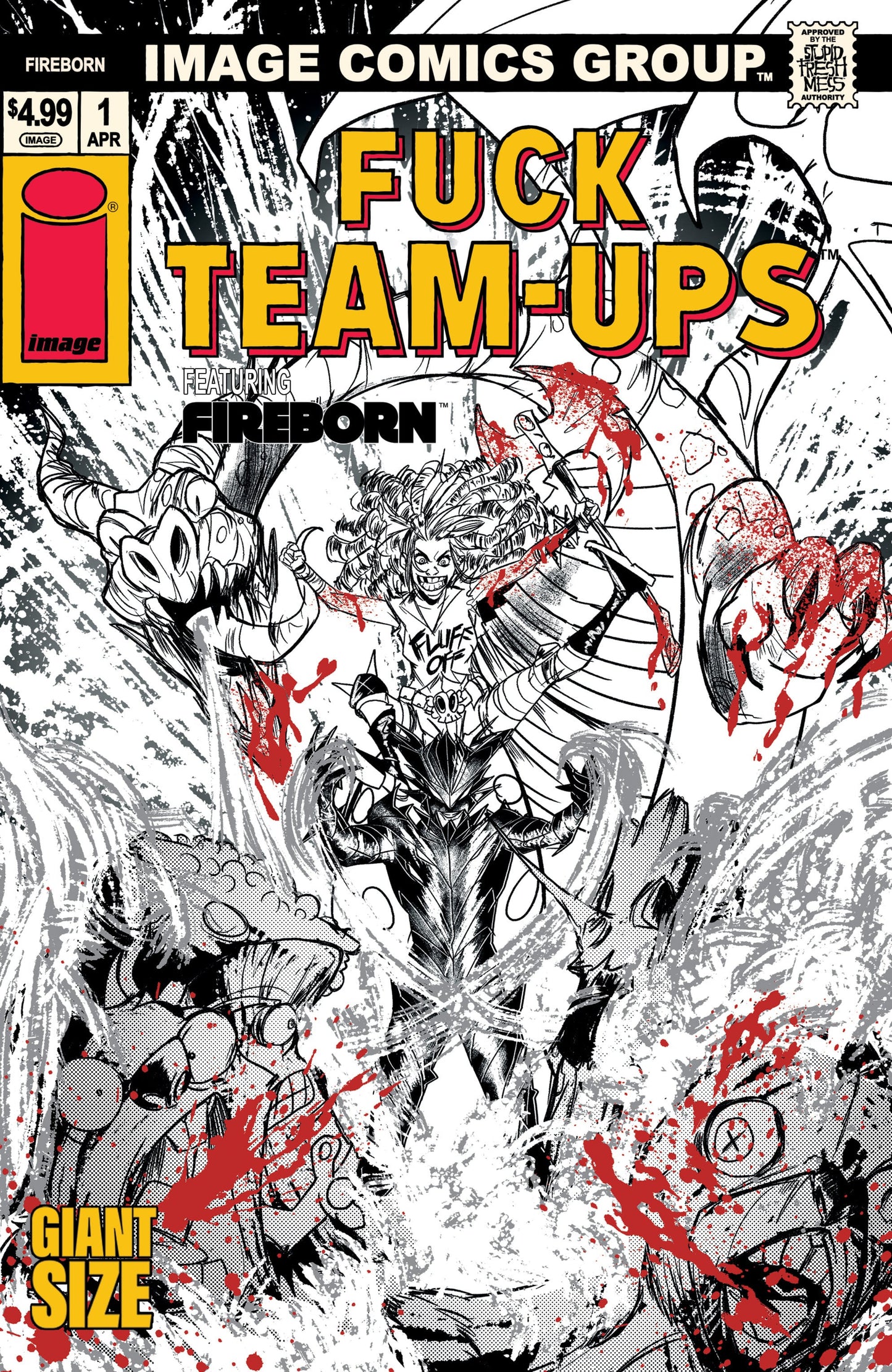 Comic book cover with intense artwork and text, featuring Image Comics Group logo.