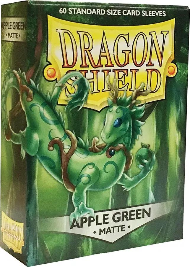 Apple Green matte sleeves, standard size, 60-count, designed for trading cards or collectibles, by THE MIGHTY HOBBY SHOP.