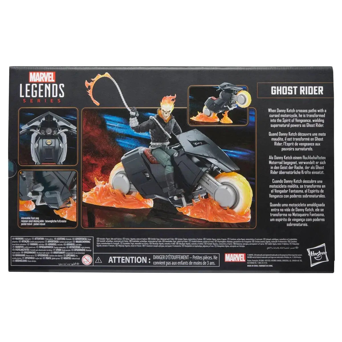 Marvel Legends Series Ghost Rider (Danny Ketch) with Motorcycle Action Figure by THE MIGHTY HOBBY SHOP