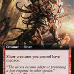 Belligerent Sliver (SLD-636) - Secret Lair Drop: (Extended Art) Foil
