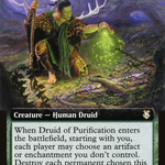 Druid of Purification (AFC-308) - Forgotten Realms Commander: (Extended Art)