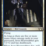 Aven Heartstabber (PRE-166) - Streets of New Capenna Promos Foil