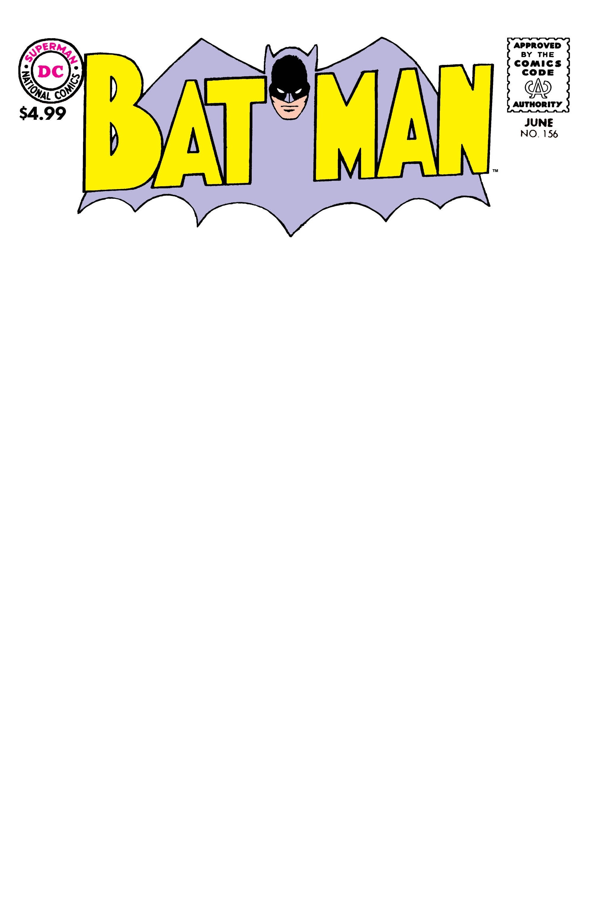 BATMAN #156 FACSIMILE EDITION