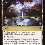 Secluded Courtyard (NEO-275) - Kamigawa: Neon Dynasty