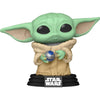 Pop! Star Wars Grogu with armor figure from The Mighty Hobby Shop, featuring detailed design and collectible character from The Book of Boba Fett.