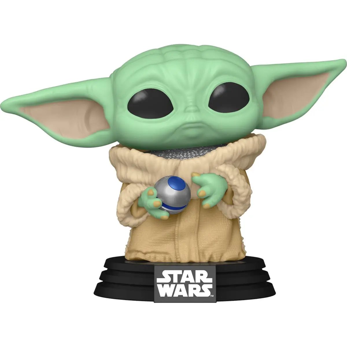 Pop! Star Wars Grogu with armor figure from The Mighty Hobby Shop, featuring detailed design and collectible character from The Book of Boba Fett.