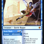 Brazen Borrower // Petty Theft (PRE-39S) - Throne of Eldraine Promos Foil