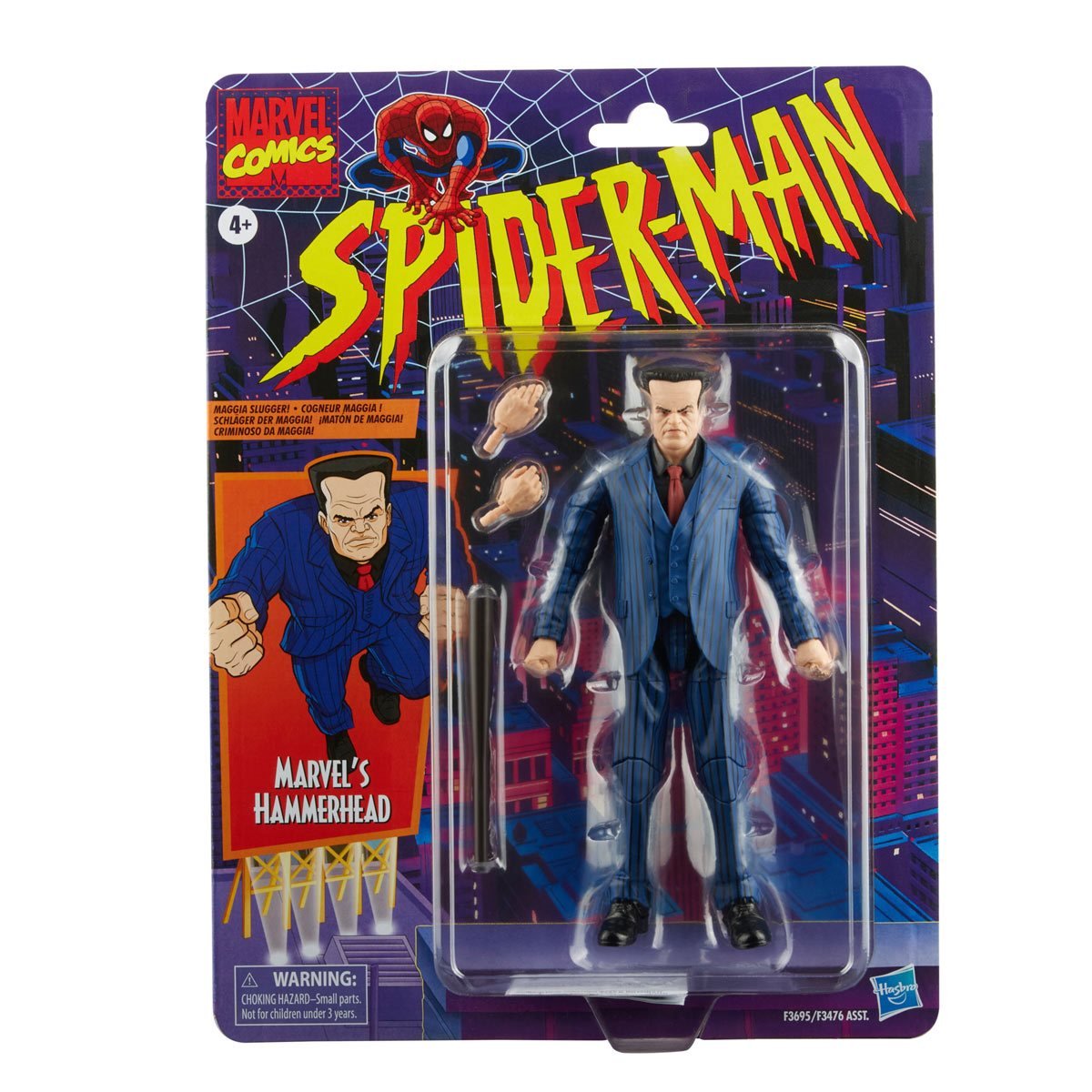 Spider-Man Retro Marvel Legends Hammerhead 6-Inch Action Figure