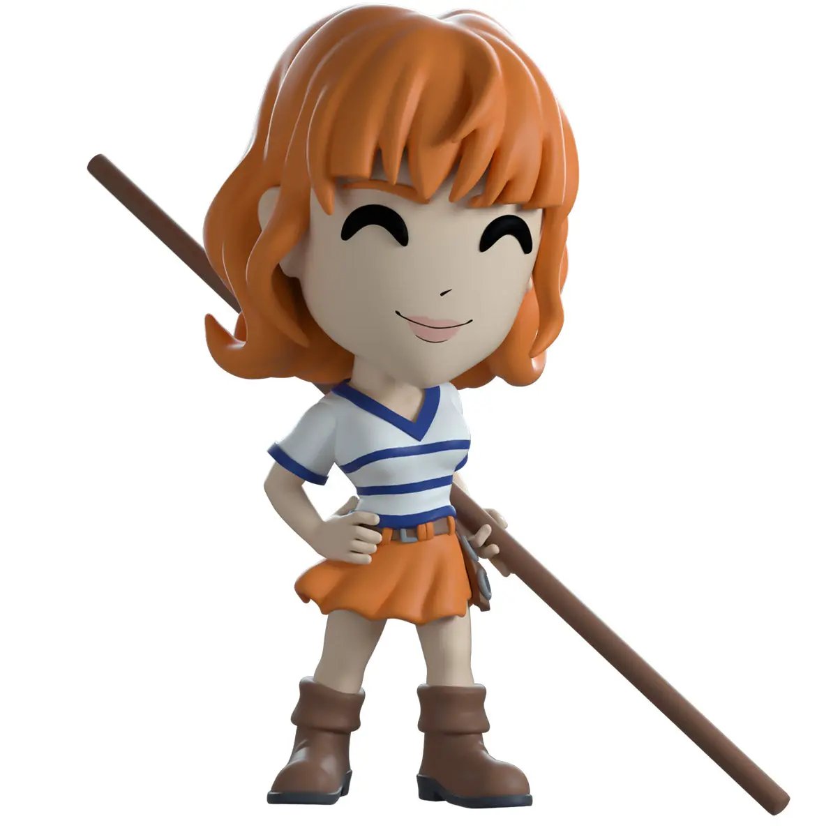 Youtooz One Piece Nami collectible figure with detailed design and vibrant colors, showcasing her iconic outfit and accessories.